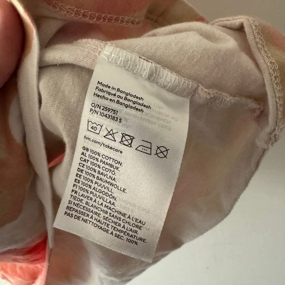 H&M Floral Pattern Slim Fit Polo Shirt - Picture 6 of 6